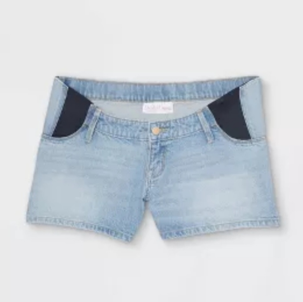 Isabel Denim Maternity Shorts